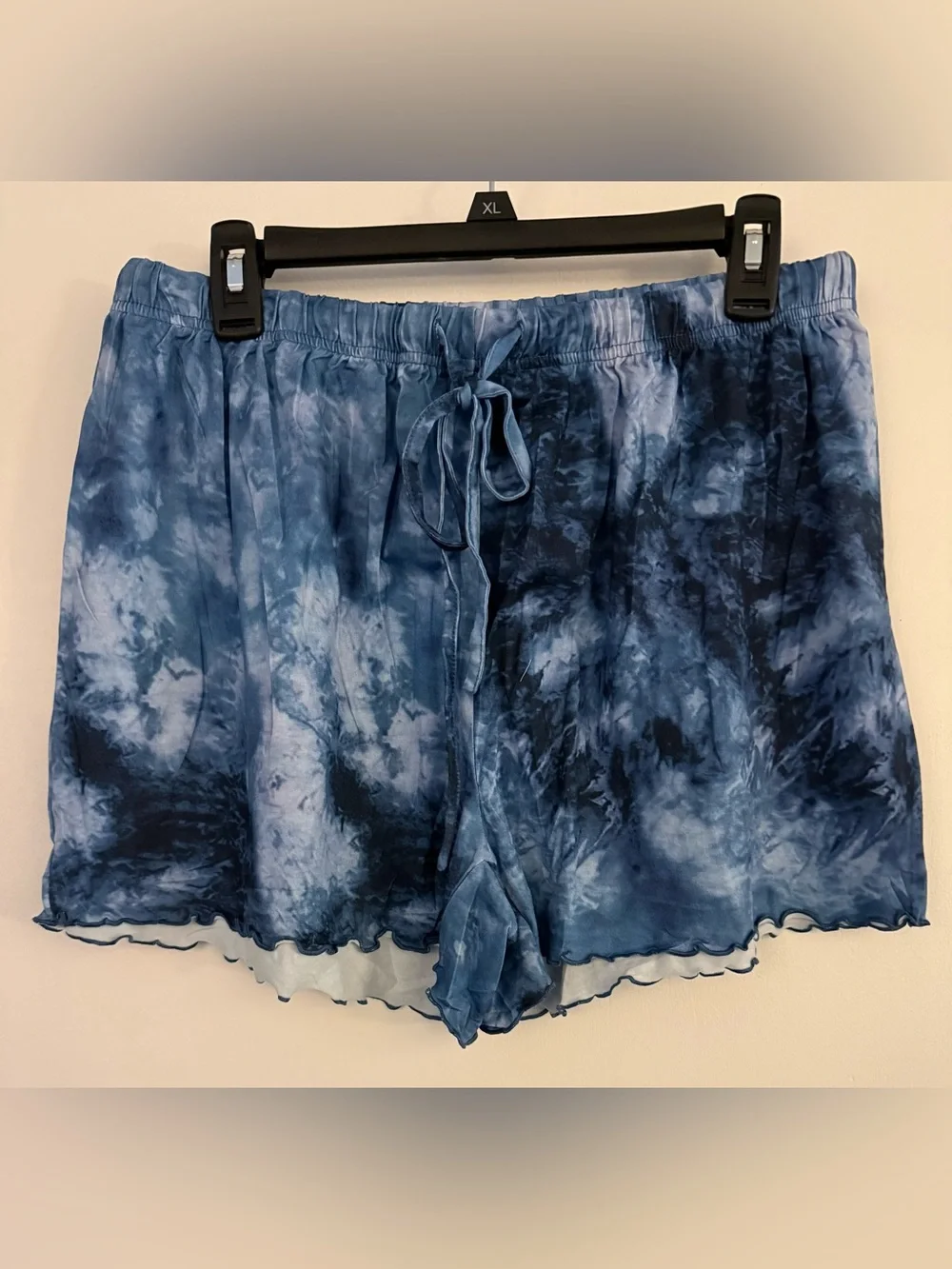 Tie-Dye Blue Lounge Set - Top & Shorts